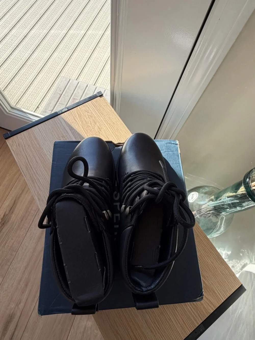 Sperry women’s Black Leather Lace-Up‎ Boots New with box, never used.